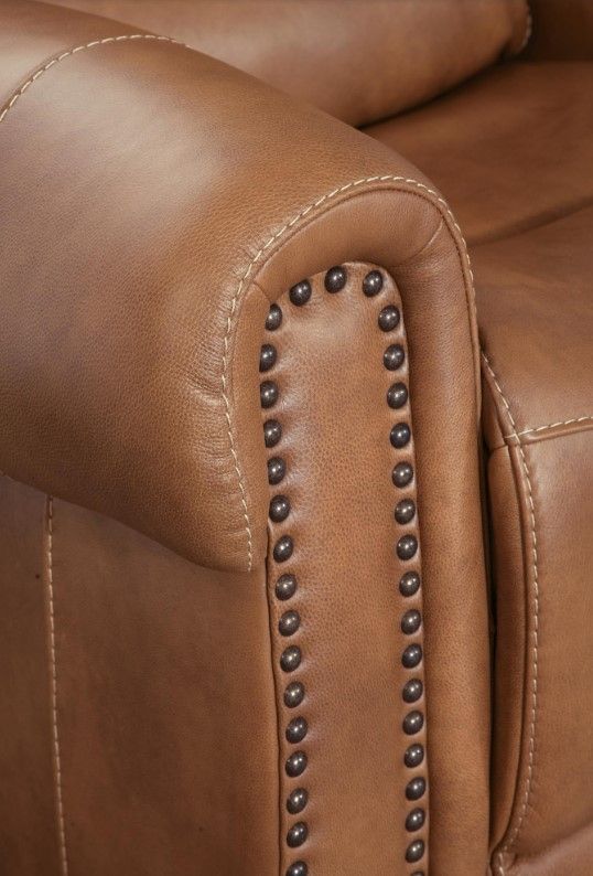 Corinthian Furniture Cordoba Cognac Power Recliner with Power Headrest and Lumbar-2