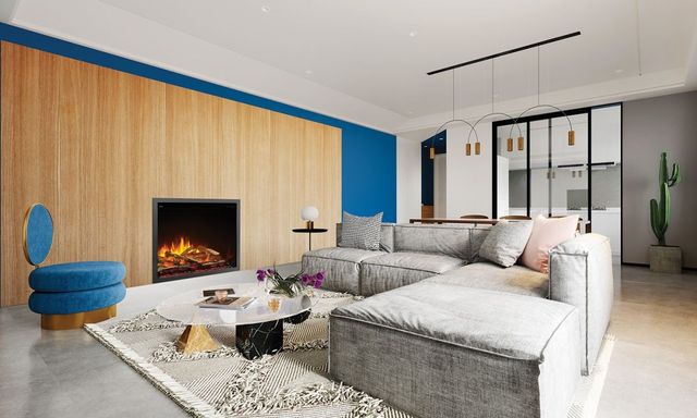 Napoleon Elevation™ Series 42'' Black Built-In Electric Fireplace-1