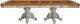 ACME Furniture Picardy Cherry Oak Dining Table with Antique Pearl Base-1