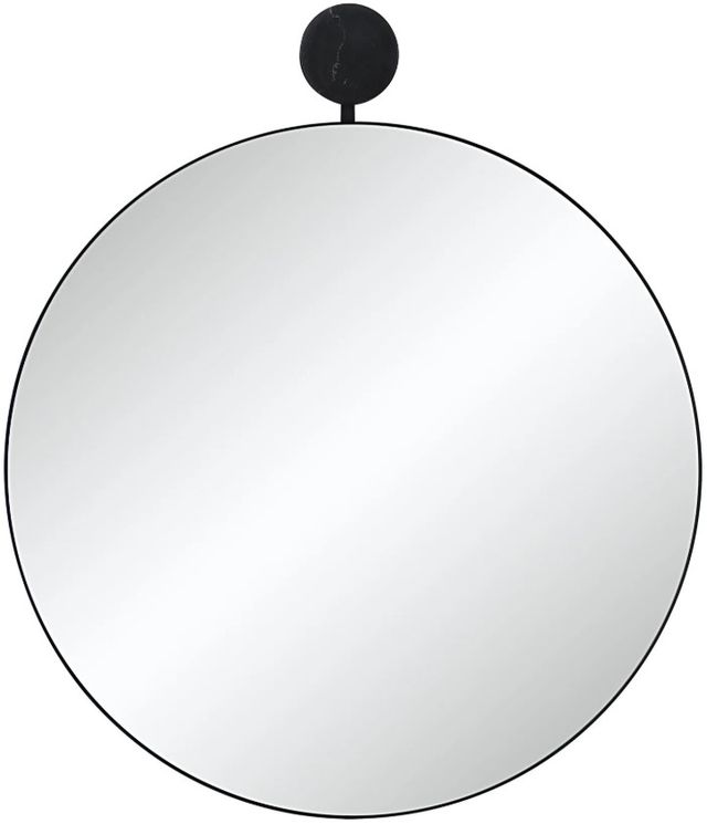 Renwil® Adamas Matte Black Accent Mirror-0