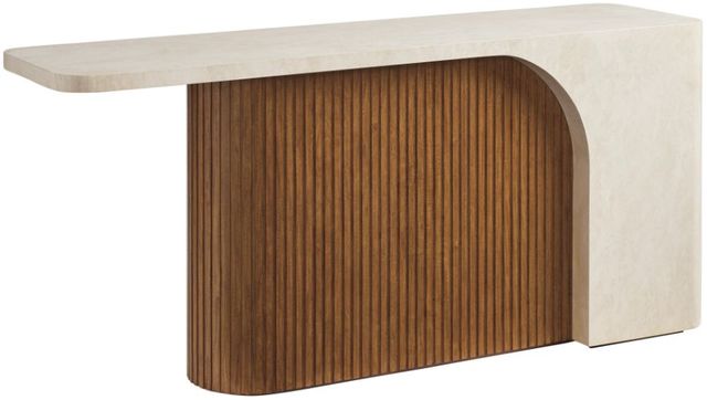 Lexington Home La Costa Seabourne Beige Console Table with Brown Base-2