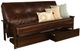 Kodiak Furniture Monterey Oregon Trail Java/Espresso Full Storage Futon with Mattress-0