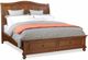 aspenhome® Oxford Whiskey Brown King Sleigh Storage Bed-0