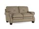 Pilot Pebble Leather Loveseat -0