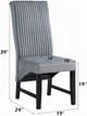 ACME Furniture Kini 2-Piece Black/Gray Upholstered Dining Side Chair Set-2