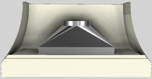 Vent-A-Hood® Designer Series 60" Biscuit Wall Mounted Range Hood-2