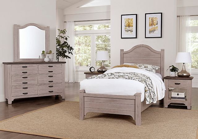 LM Co Home By Vaughan-Bassett Bungalow Home by Ben & Erin Napier Dover Gray Full Arched Bed-1