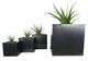 CabanaCoast® Customizable York Aluminum 16" Square Outdoor Planter-1