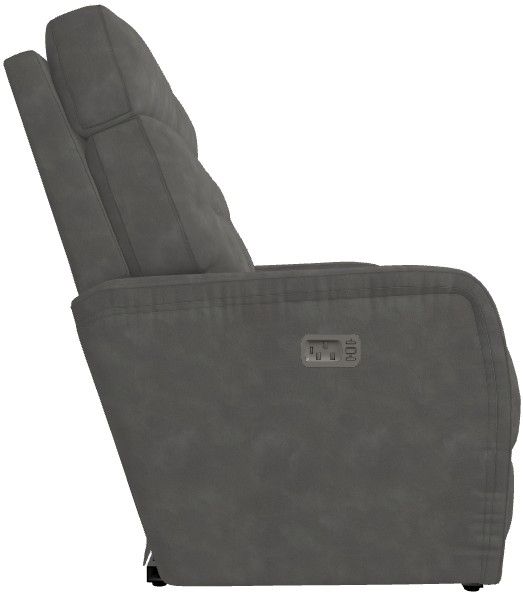 La-Z-Boy® Baron Slate Power Wall Reclining Loveseat with Headrest and Lumbar-3