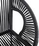 Armen Living Acapulco 26" Black Bar Stool-4