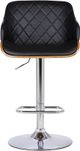 Armen Living Toby Black Adjustable Stool-1
