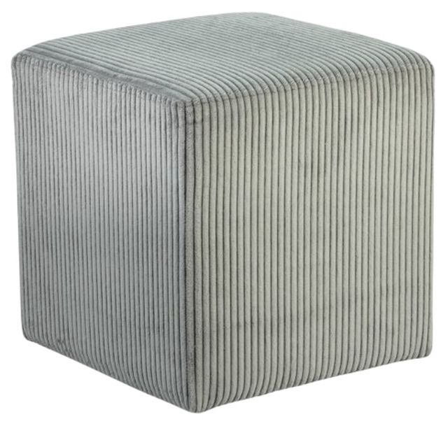Meridian Furniture Roy Gray Square Ottoman-0