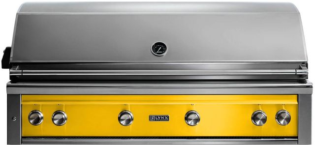 LYNX® Professional 4-Burner California Poppy Built-In Natural Gas Grill with Rotisserie-0