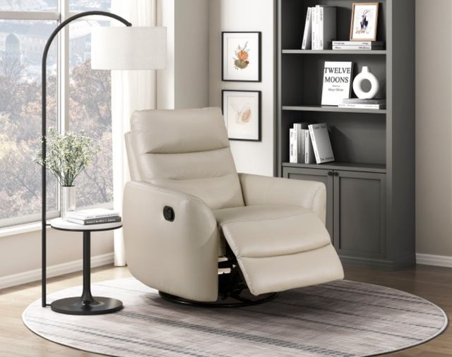 Homelegance® Cassian Taupe Manual Swivel Glider Recliner -1
