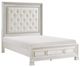 Homelegance® Theodora Pearl White Eastern King Panel Bed-0