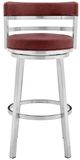Armen Living Madrid Red 30" Counter Stool-1