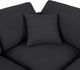 Meridian Furniture Comfy 8-Piece Black 158" Modular Sectional-4