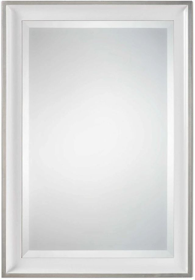 Uttermost® Lahvahn Gloss White Mirror-0