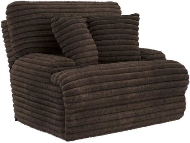 Catnapper® Cushy Chocolate Power Recliner with Power Adjustable Headrest-0