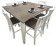 Steve Silver Co. Joplin 5-Piece Brown/White Counter Height Dining Set-0