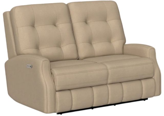 Flexsteel® Customizable Devon Power Reclining Loveseat with Power Headrests-2