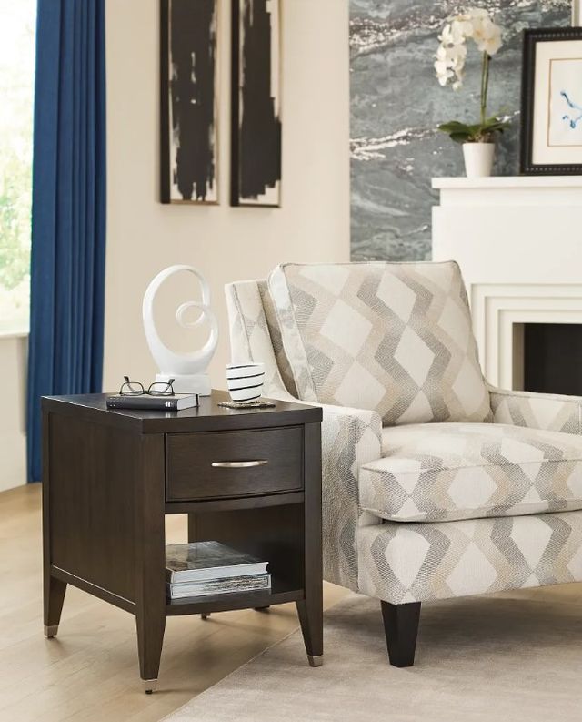Hammary® Tesha Brown Rectangular Charging Chairside Table-1