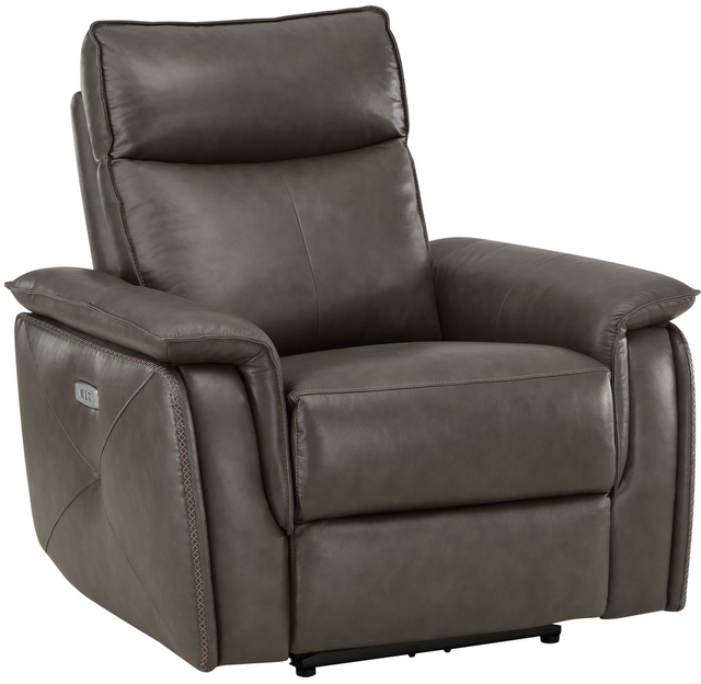Homelegance® Maroni Brown Power Recliner with Power Headrest-0