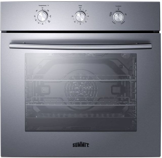 Summit® 24" Stainless Steel Single Gas Wall Oven -0