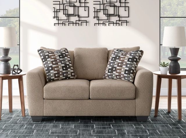 Benchcraft® Triston-Peaks Suede Loveseat-1