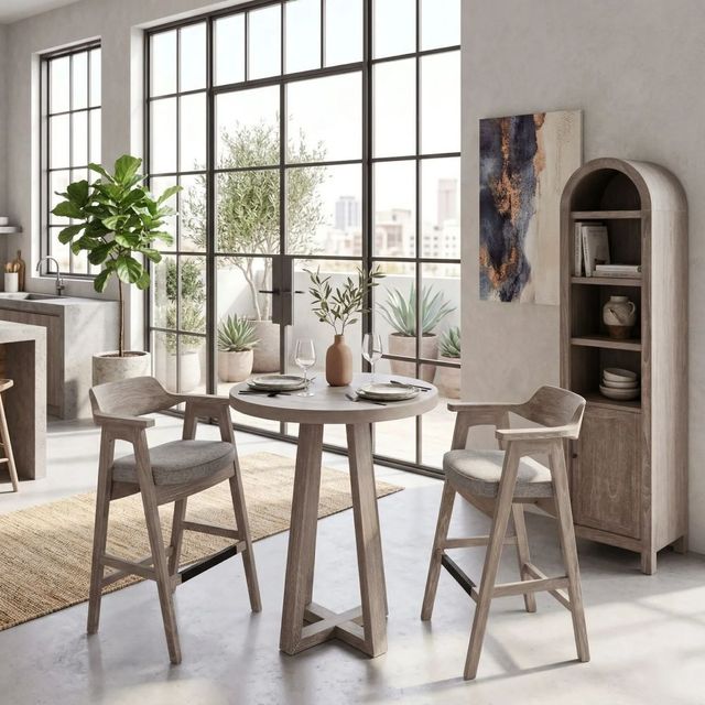 Sunny Designs™ Wren Wheat Bar Stool with Arms-1