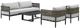 Armen Living Felicia 4-Piece Black Outdoor Conversation Set-0