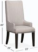 Magnussen® Home Sloan Peppercorn Upholstered Host Side Chair-2