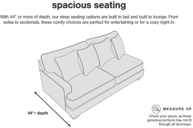 Signature Design by Ashley® Lindyn 2-Piece Fog Small Spaced Sectional-2