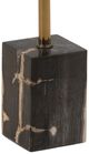 Dovetail Furniture Neve Black Side Table with Black/Brass Base-3