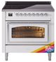 Ilve® Nostalgie II Noblesse 36'' Custom RAL Color Pro Style Induction Range with Chrome Trim-0