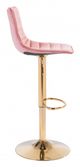 Zuo® Prima Pink & Gold Bar Chair-2
