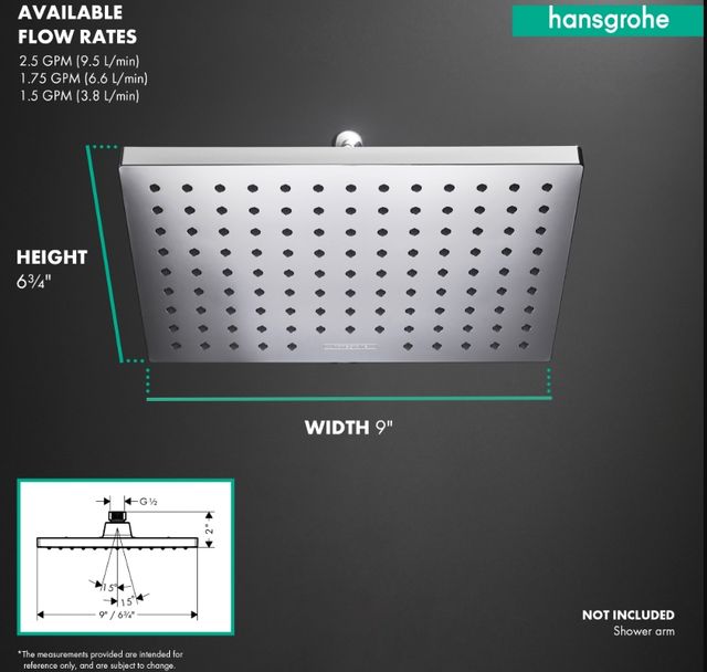 Hansgrohe Vernis Shape Chrome Showerhead-1