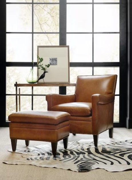 Hooker® Furniture CC Jilian Dark Natchez Brown Club Chair-1