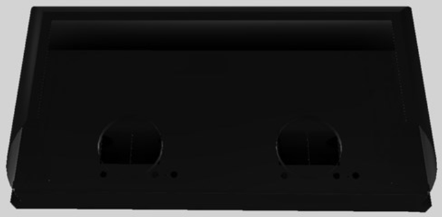 Vent-A-Hood® Designer Series 54" Black Wall Mounted Range Hood-4