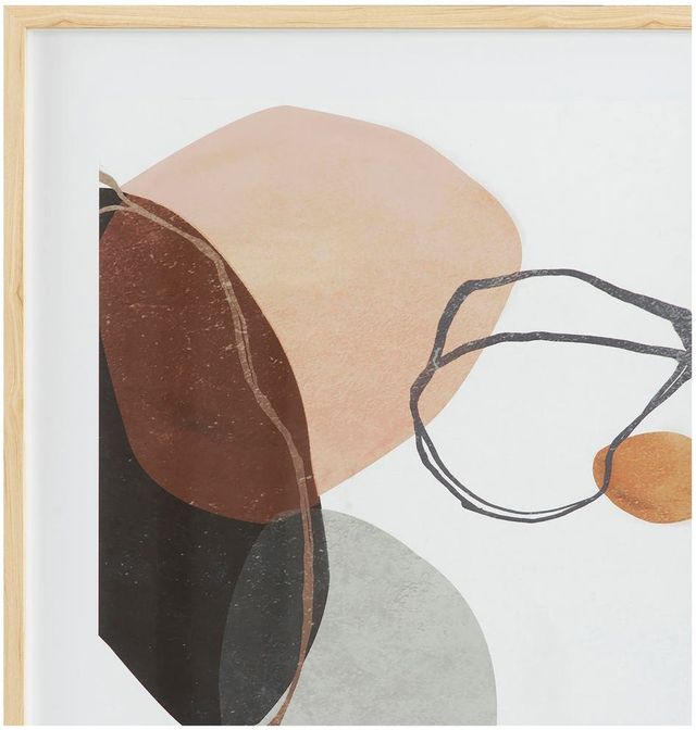 Moe's Home Collection Peaceful Black/Brown/Gray Abstract Print-2