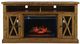 Jofran Inc. Telluride Gold Electric Fireplace with Logset-3