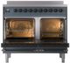 Ilve® Nostalgie II Series 40" Blue Grey Pro Style Induction Range-1