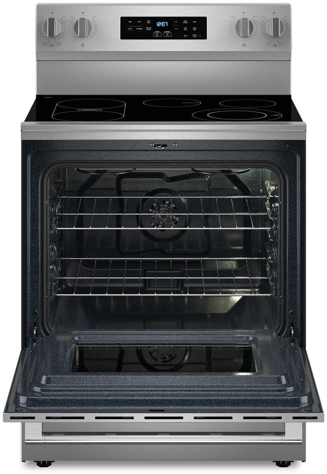 Maytag® 30" Fingerprint Resistant Stainless Steel Freestanding Electric Range with No Preheat Air Fry and Air Baking-1