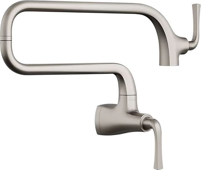 KOHLER® Graze® Vibrant Stainless Wall-Mount Pot Filler-0