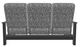 Telescope Casual Leeward Agra Classic/Graphite Fabric/Polymer Outdoor Cushion Three-Seat Sofa with Boardwalk Rustic Polymer Arms-2