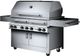 Kalamazoo™ Hybrid Fire K1000HT 4-Burner Stainless Steel Freestanding Bulk Liquid Propane Grill-1