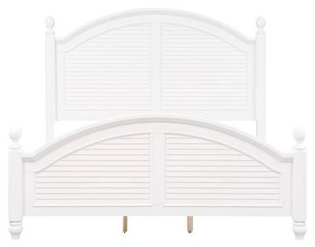 Liberty Furniture Summer House l 4-Piece Oyster White King Poster Bedroom Set-1