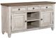 Liberty Furniture Heartland Antique White/Tobacco Tile TV Console-1