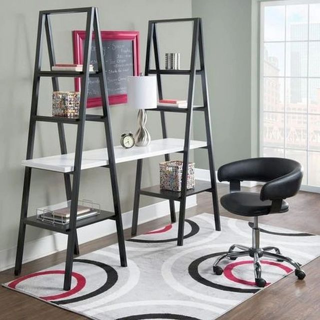 Powell® Devan Black Gas Lift Desk Chair-3