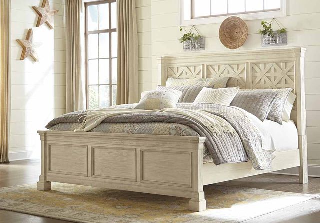 Signature Design by Ashley® Bolanburg Antique White King Panel Bed-2